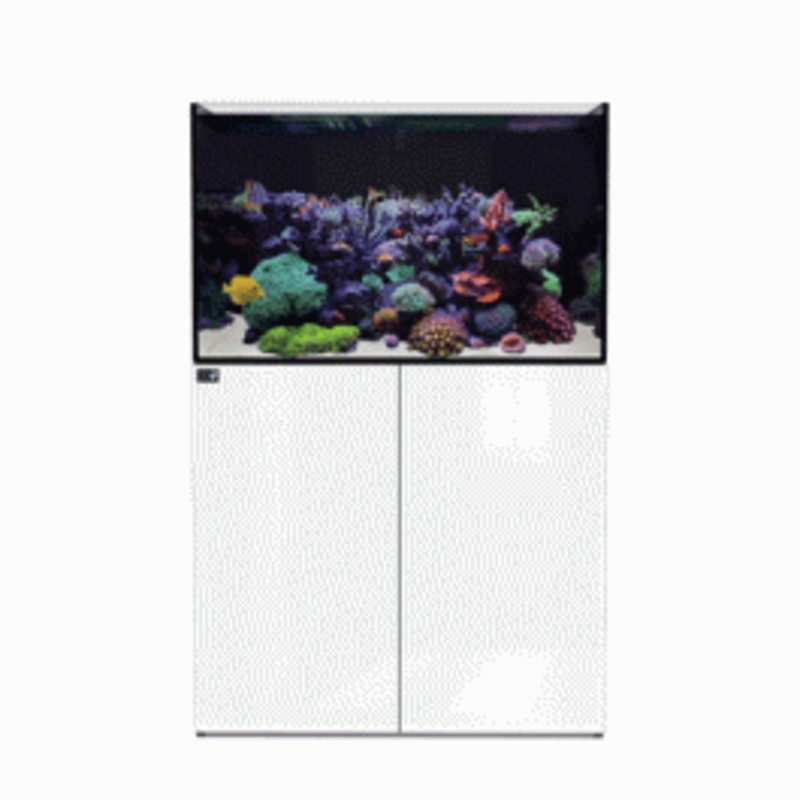 D&D Aqua-Pro Reef 900 Aquarium and Ultra-Gloss White Cabinet