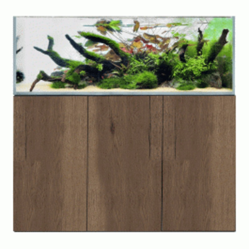 D&D Aqua-Pro Aquascaper 1500 Aquarium and Tobacco Oak Cabinet