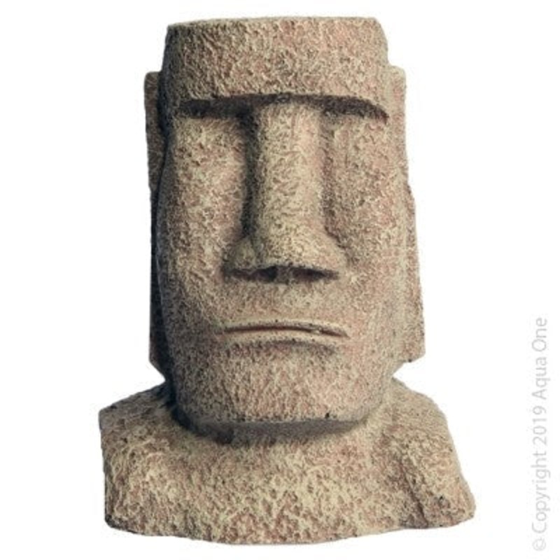 Aqua One Ornament Easter Island Head 12×9.5×15.5cmh (36946)