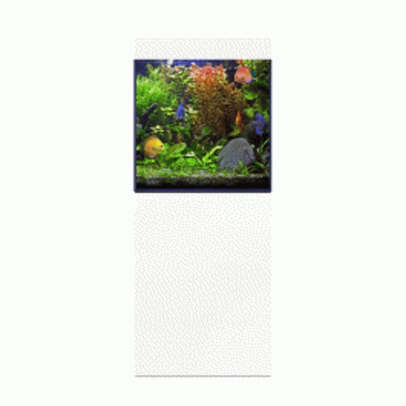 D&D Aqua-Pro Freshwater 600 Aquarium and Ultra-Gloss White Cabinet