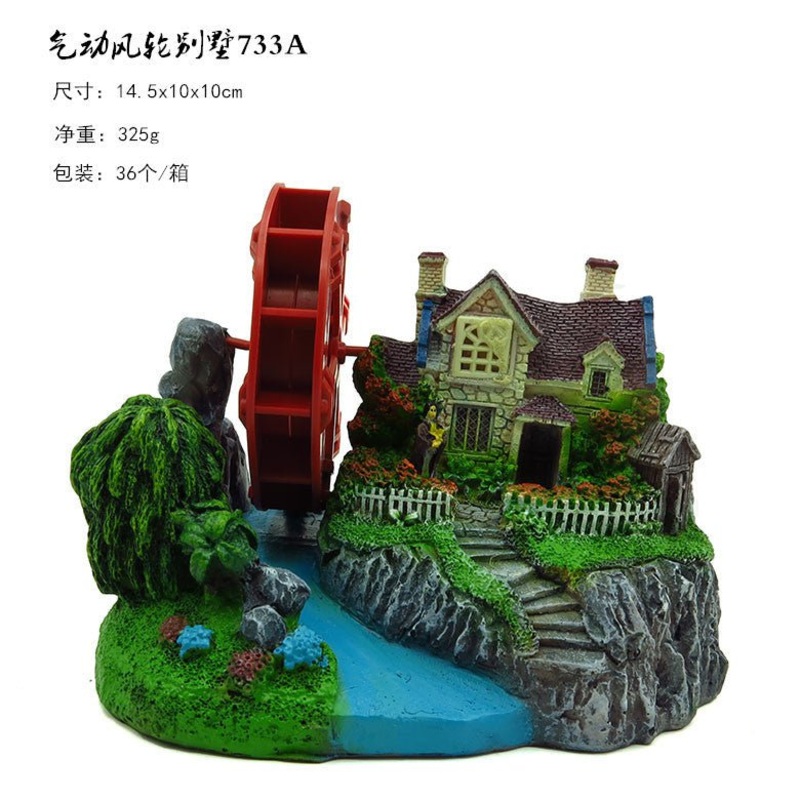 Zhen De Decoration – Water Wheel Cottage – 733A