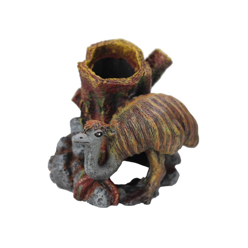 Neptune Emu with Tree Trunk Small 12 x 11 x 10cm