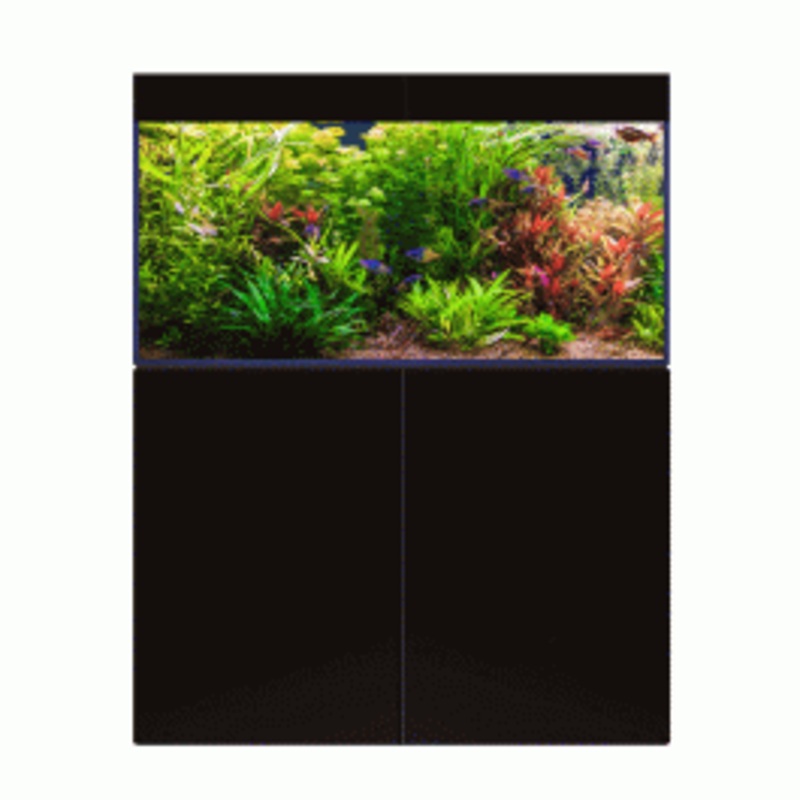 D&D Aqua-Pro Freshwater 1200 Aquarium and Ultra-Gloss Black Cabinet