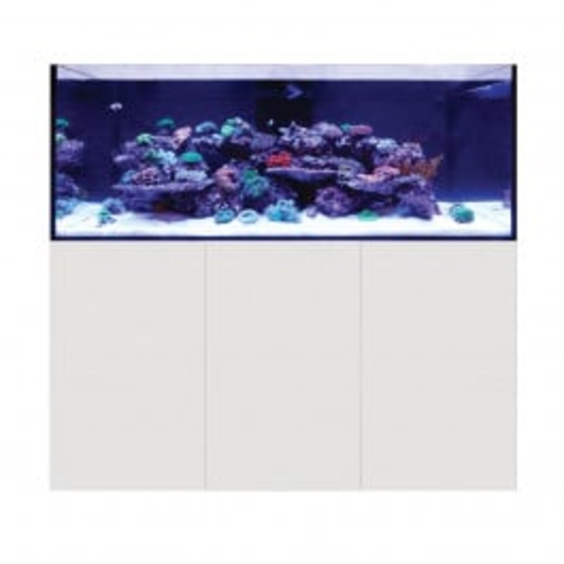 D&D Aqua-Pro Reef 1500 Aquarium and Ultra-Gloss White Cabinet