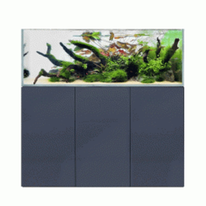 D&D Aqua-Pro Aquascaper 1500 Aquarium and Ultra-Gloss Anthracite Cabinet