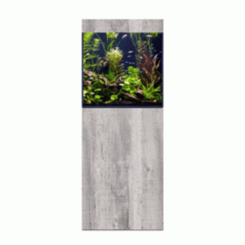 D&D Aqua-Pro Freshwater Cube 600 Aquarium and Driftwood Concrete Cabinet