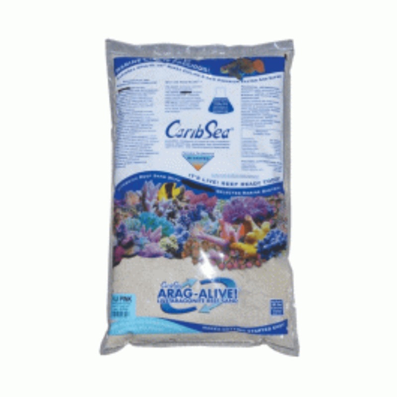 CaribSea Arag-alive Live Reef Sand Fiji Pink