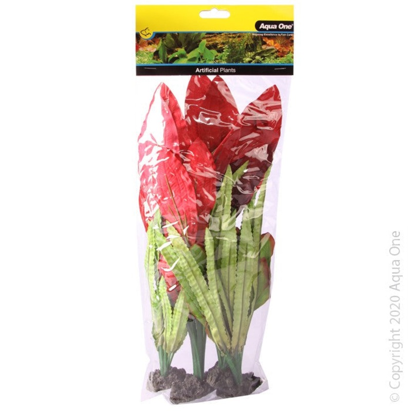 Aqua One Silk Plant 4pk Mix 1 (24241)