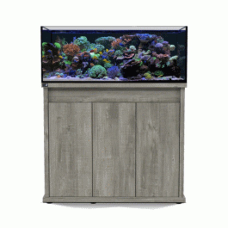 D&D Reef-Pro 1200 Aquarium with Driftwood Concrete Cabinet