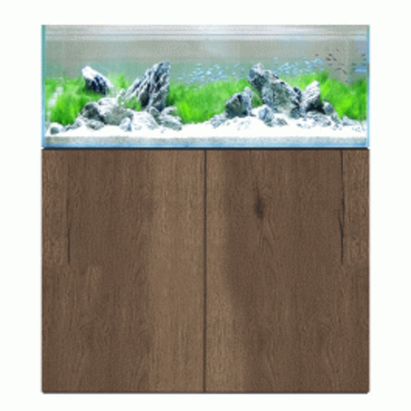 D&D Aqua-Pro Aquascaper 1200 Aquarium and Tobacco Oak Cabinet
