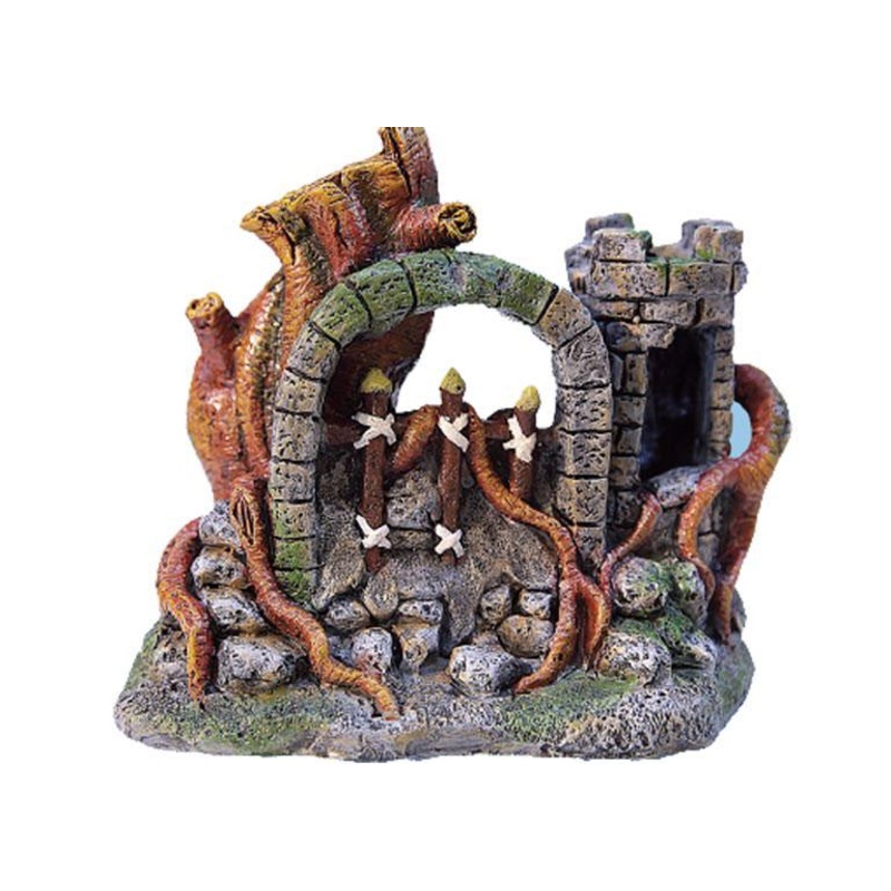 Neptune Middle Earth Twin Rock Arches and Tree 16 x 11cm