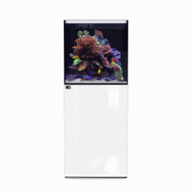D&D Aqua-Pro Reef 600 Cube Aquarium and Ultra-Gloss White Cabinet