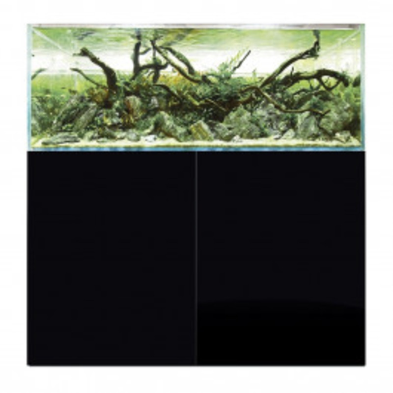 D&D Aqua-Pro Aquascaper 1200 Aquarium and Black Satin Cabinet