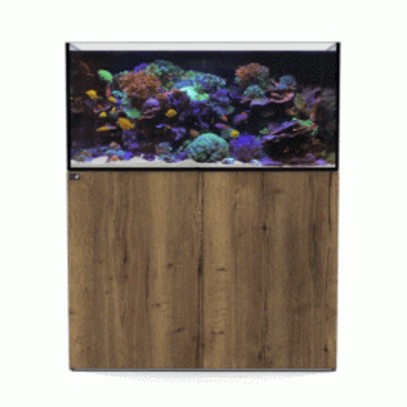D&D Aqua-Pro Reef 1200 Aquarium and Tobacco Oak Cabinet