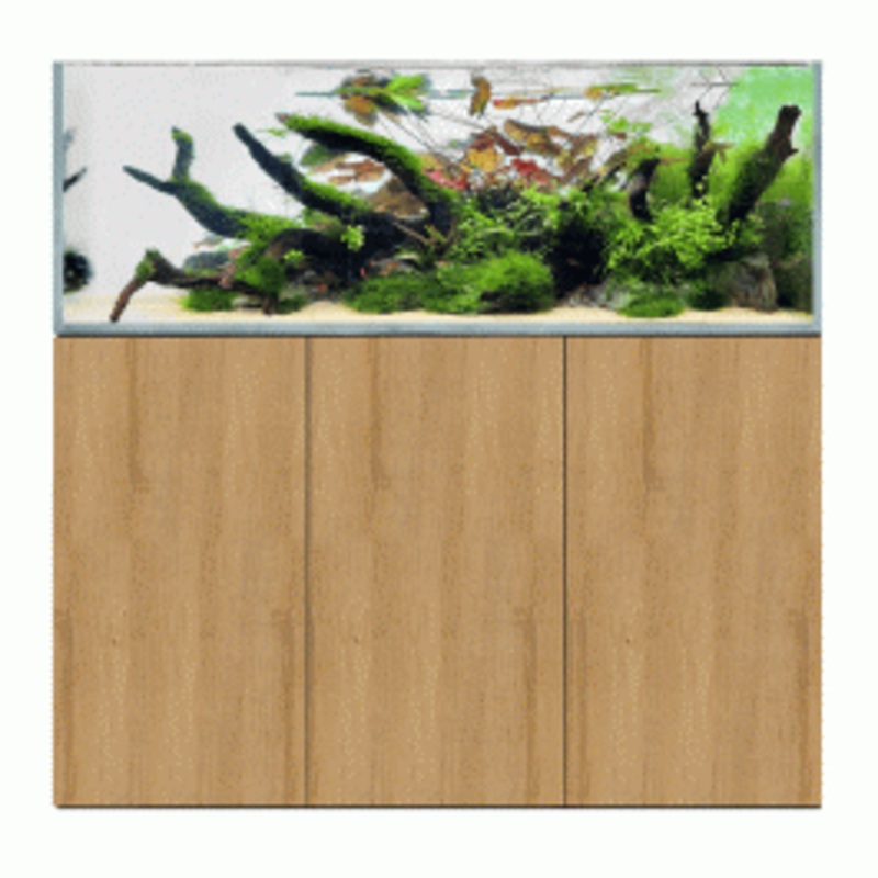 D&D Aqua-Pro Aquascaper 1500 Aquarium and Natural Oak Cabinet