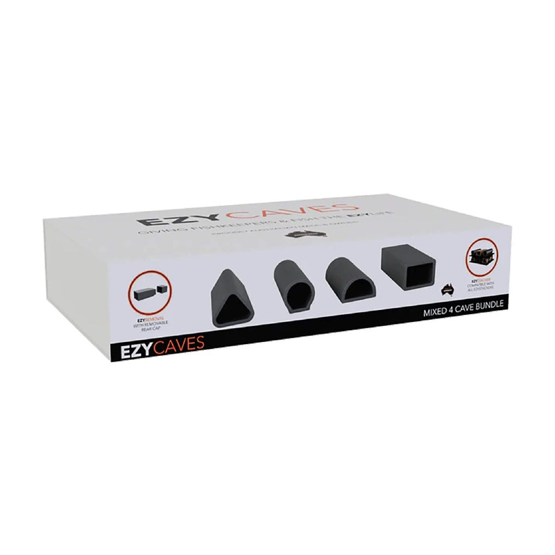 Ezyaqua Ezycave Mixed 4 Cave Bundles – Grey