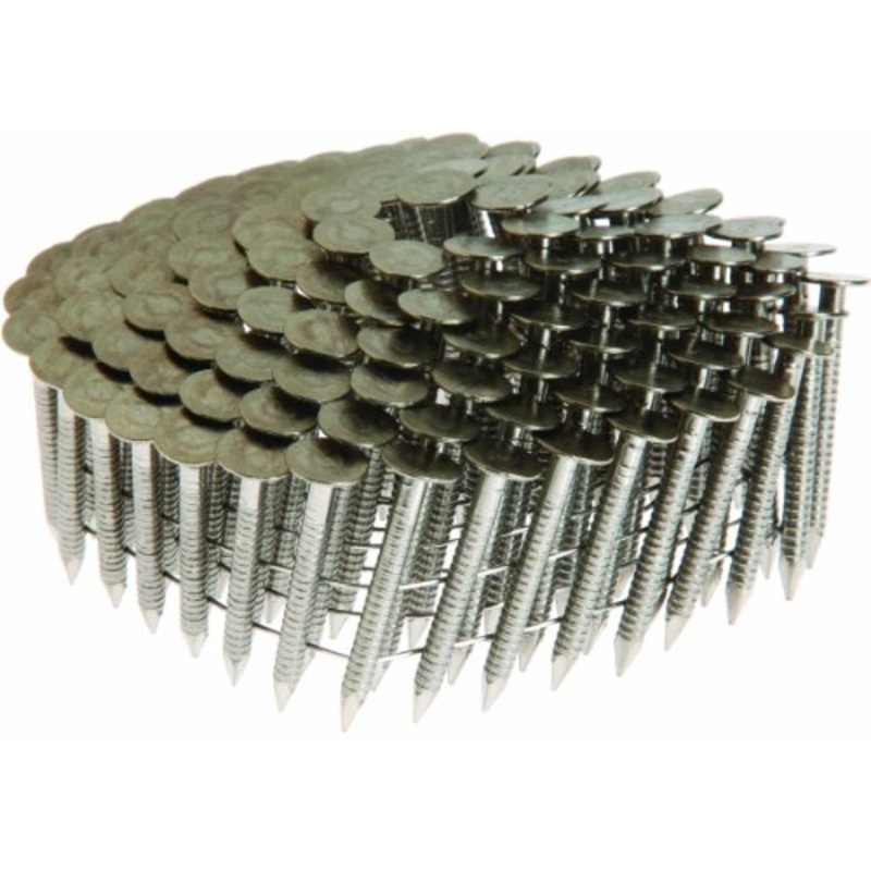 Grip Rite Prime Guard Max MAXC62848 1-1/2-Inch Coil Roofing 304 Ring Shank, Stainless Steel, 3600-Pack