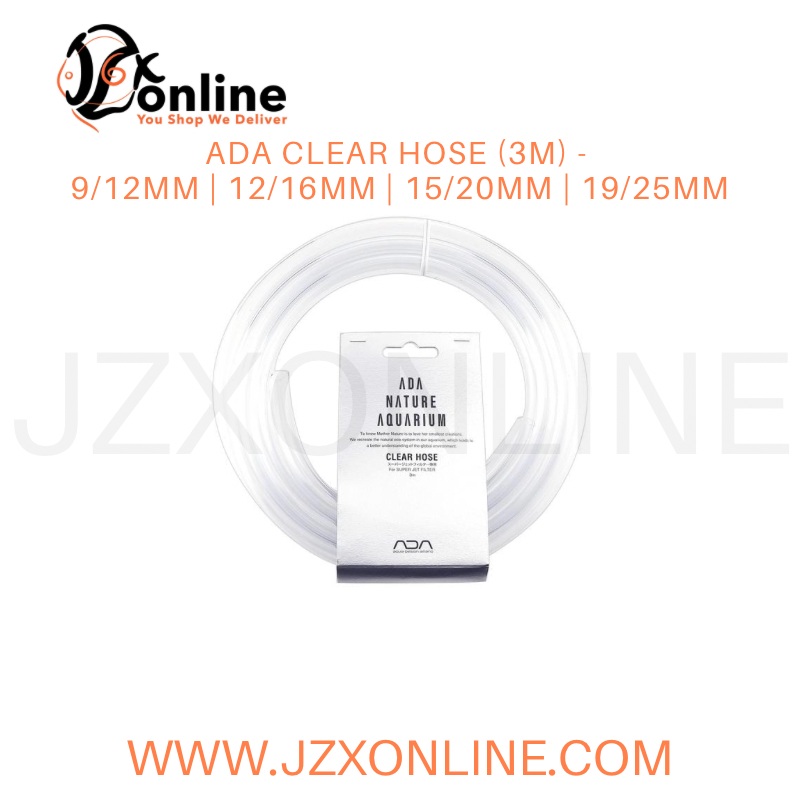 ADA Clear Hose (3m) – 9/12mm | 12/16mm | 15/20mm | 19/25mm