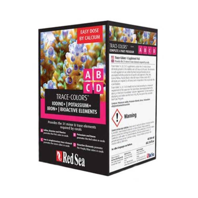 Red Sea Coral Colors Abcd 4x100ml Supplement Pack