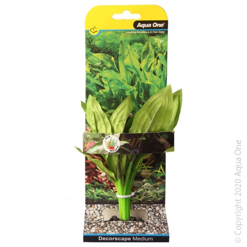 Aqua One Silk Plant Amazon Broad Leaf Medium 20cm (24114)