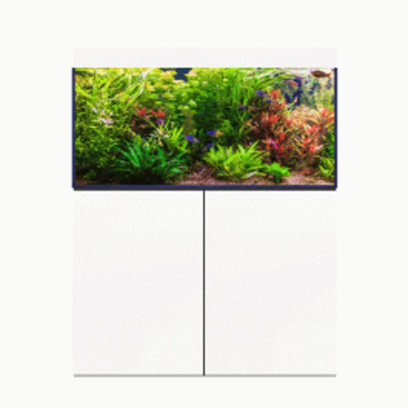 D&D Aqua-Pro Freshwater 1200 Aquarium and Ultra-Gloss White Cabinet