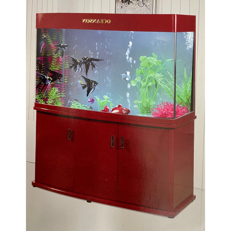 Oceanson RGM153 – 153cm Curved Face Aquarium, Cabinet and Sump