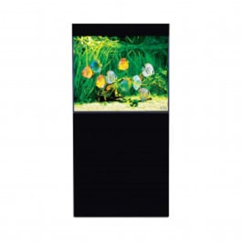 D&D Aqua-Pro Freshwater 600 Aquarium and Ultra-Gloss Black Cabinet