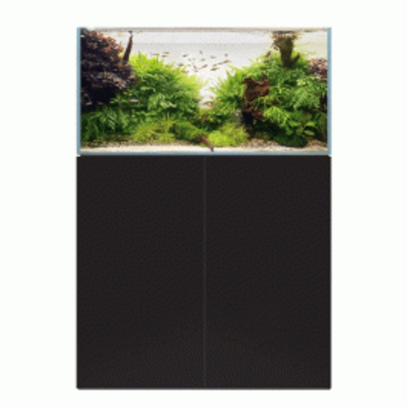 D&D Aqua-Pro Aquascaper 900 Aquarium and Ultra-Gloss Black Cabinet