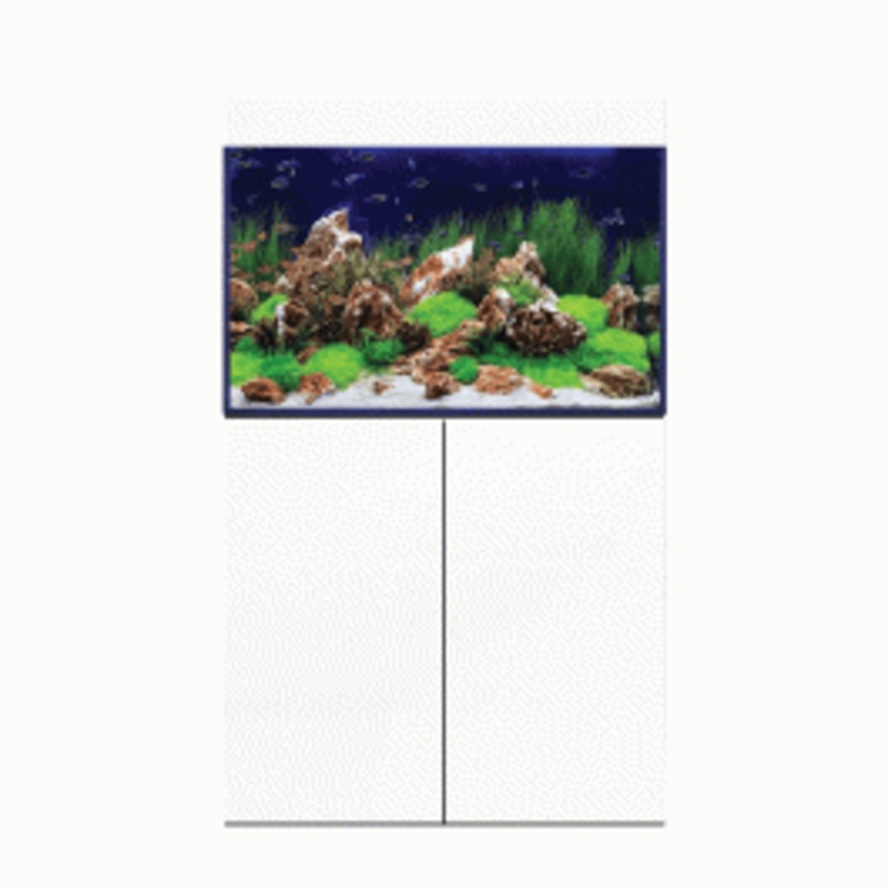 D&D Aqua-Pro Freshwater 900 Aquarium and Ultra-Gloss White Cabinet
