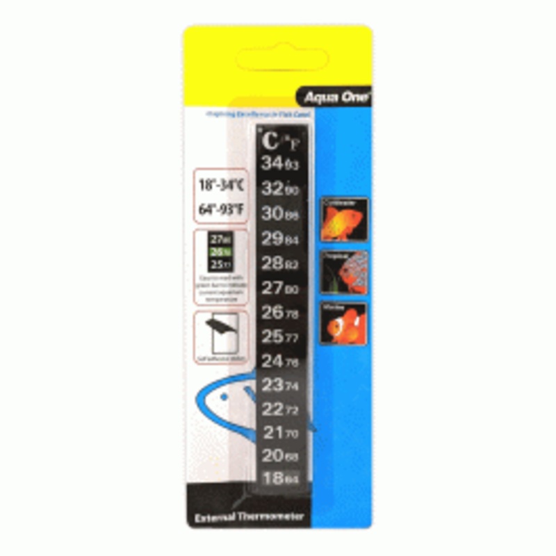Aqua One Stick On Thermometer Strip