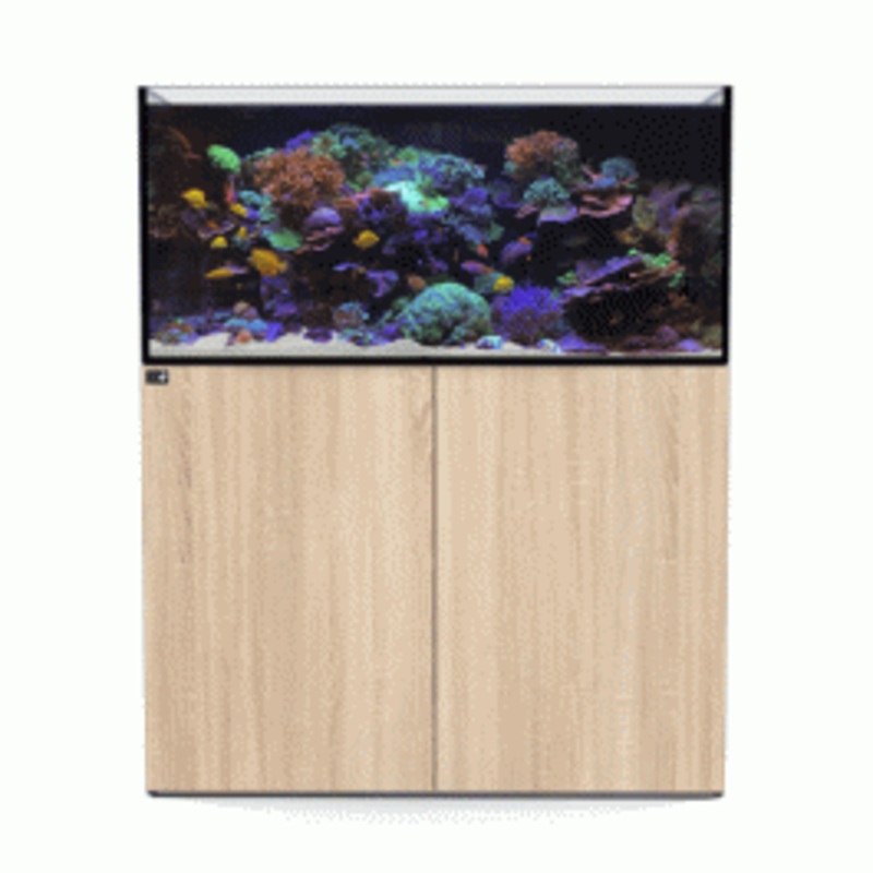 D&D Aqua-Pro Reef 1200 Aquarium and Platinum Oak Cabinet