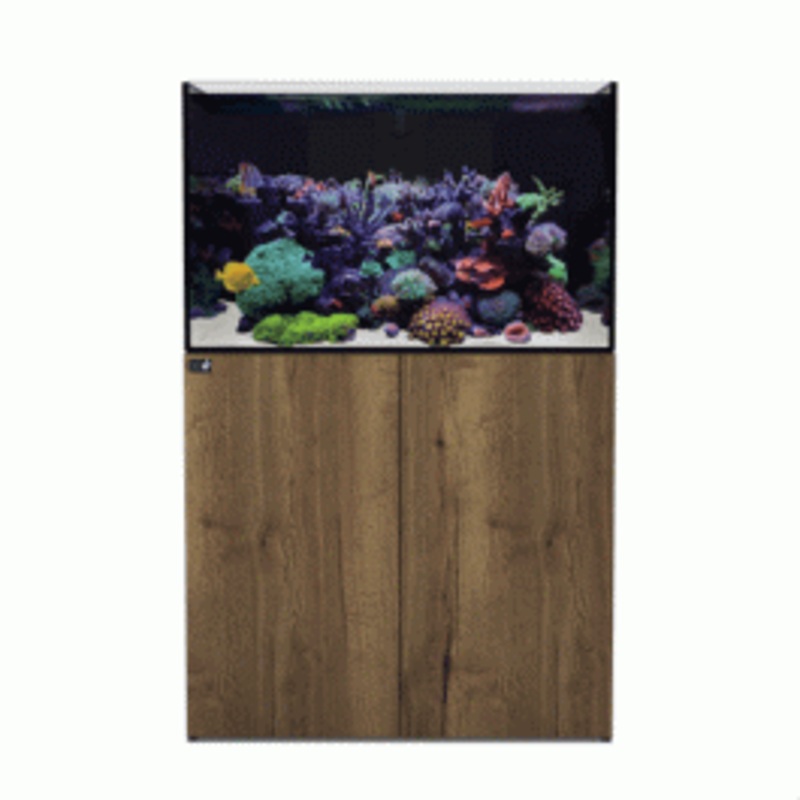 D&D Aqua-Pro Reef 900 Aquarium and Tobacco Oak Cabinet