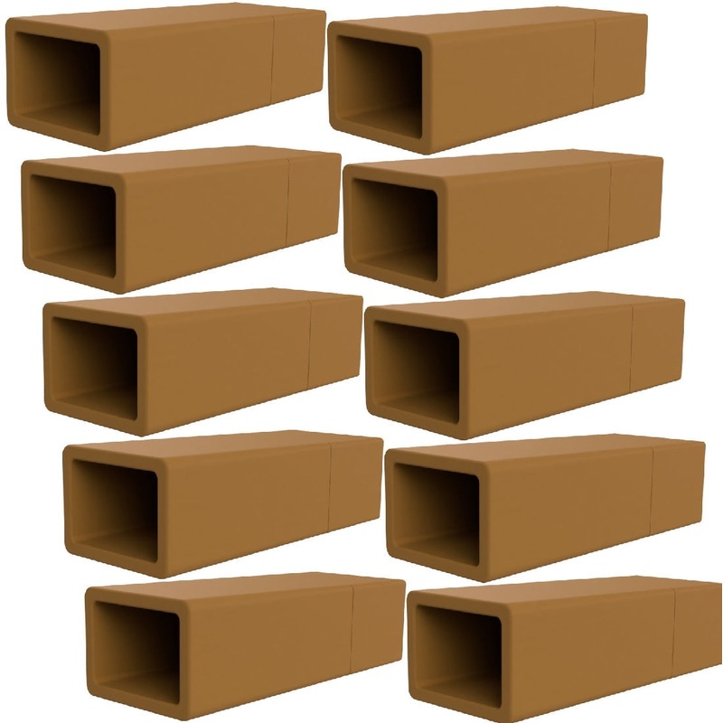 Ezyaqua Ezycave Value 10 Pack – Light Brown / Rectangle