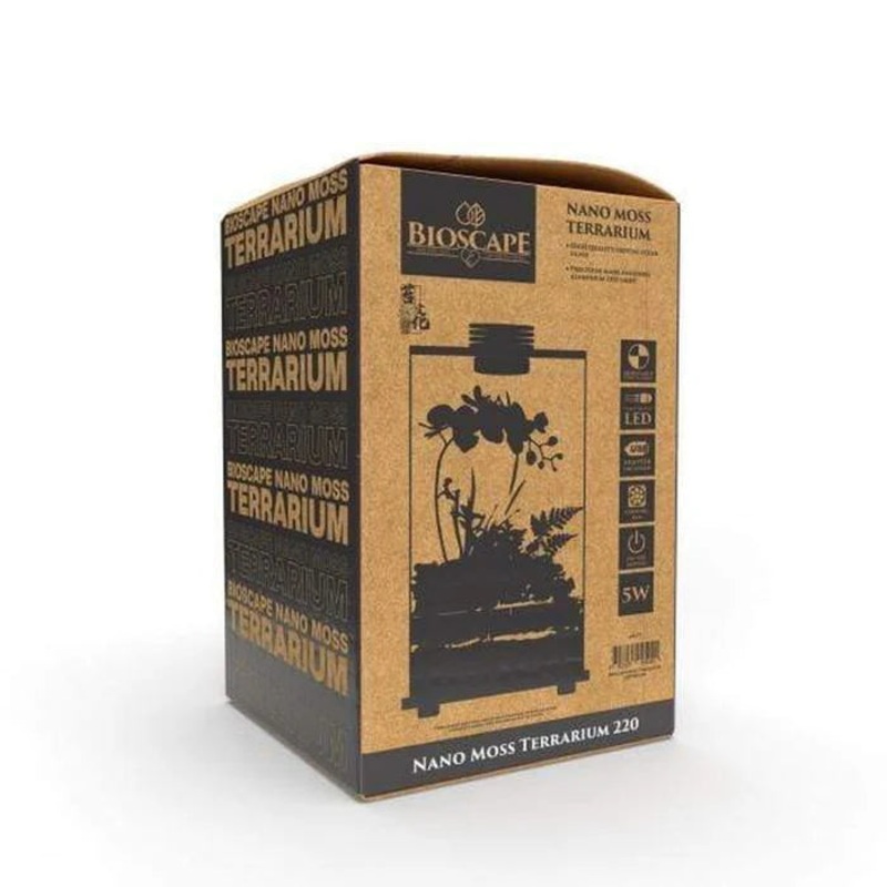 Bioscape Moss Terrarium 220 Square Light Unit