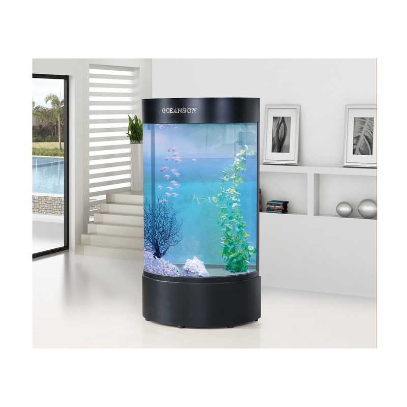 Oceanson DHH680 – 60cm Tall Half Round Aquarium and Base