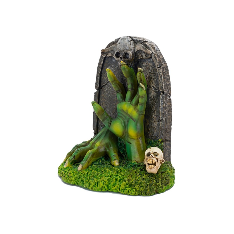 Penn Plax The Swimming Dead Zombie Hand & Tombstone