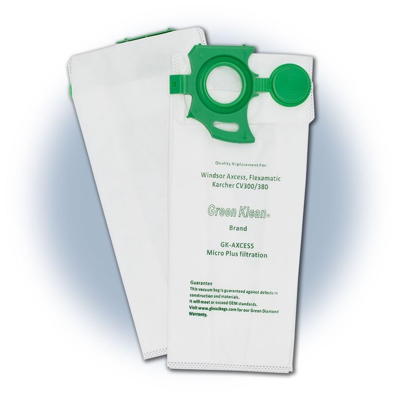 Windsor Axcess, Flexamatic, I Gloss 20, Karcher CV300/380, Sebo Felix HEPA H10 Replacement Vacuum Bags (OEM# 7029WI, 7029A2, 86284790, 8.633-398.0, 86333980) 10 per Pack