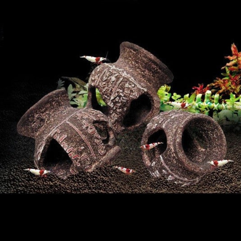 Up Aqua Egyptian Ceramic Jar (l) F927-l