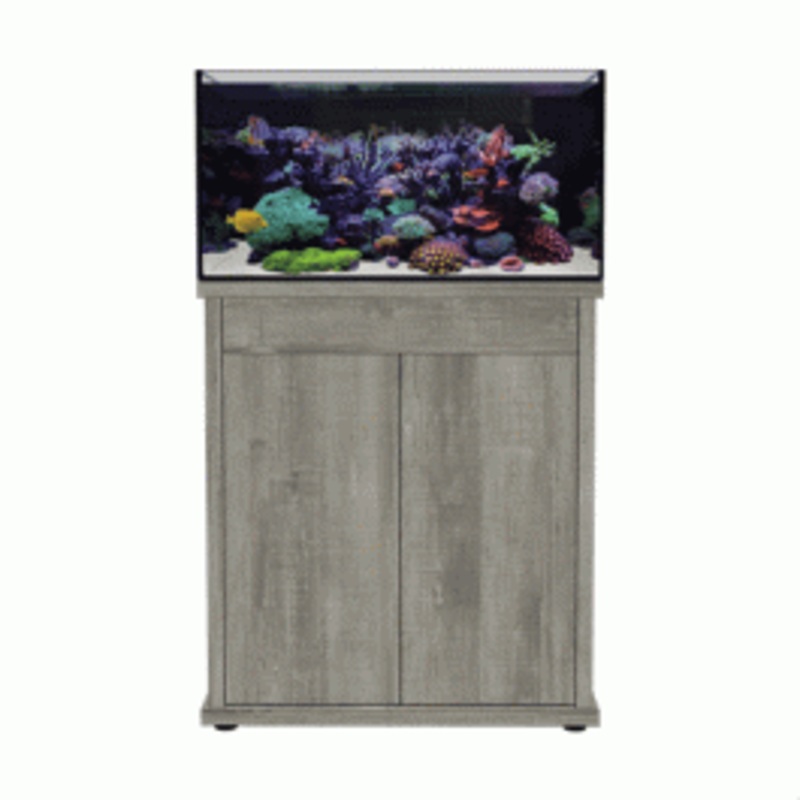 D&D Reef-Pro 900 Aquarium with Driftwood Concrete Cabinet