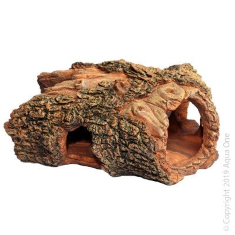 Aqua One Ornament Hollow Log 22x15x11cmh (37893)