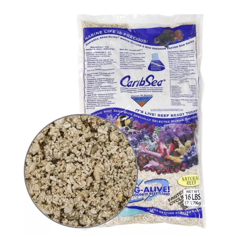 Caribsea Arag-Alive Natural Reef 3-5mm 16lb