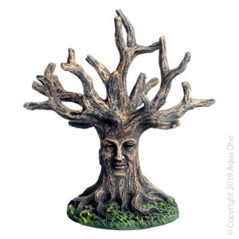 Aqua One Ornament Tree With Face 12x8x13cmh (37885)