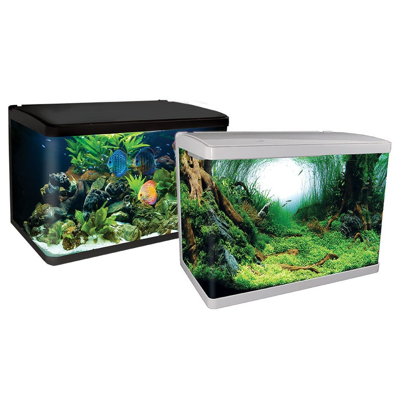 Aqua One LifeStyle 127 Complete Glass Aquarium 80cm 127L Gloss Black