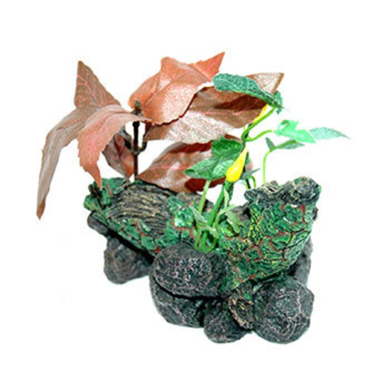 AquarWorld Resin Yellow Log – 22×10.5×17