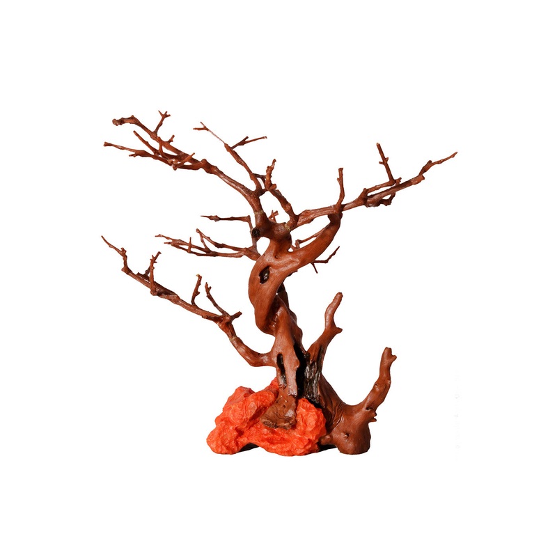 Reptile One Hermit Crab Climbing Branches and Orange Rock