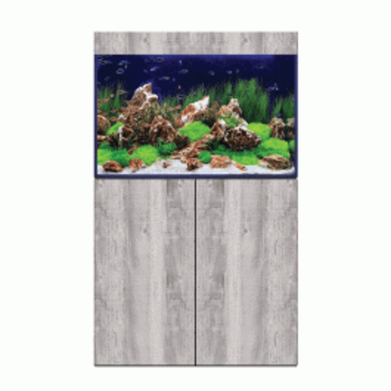 D&D Aqua-Pro Freshwater 900 Aquarium and Driftwood Concrete Cabinet