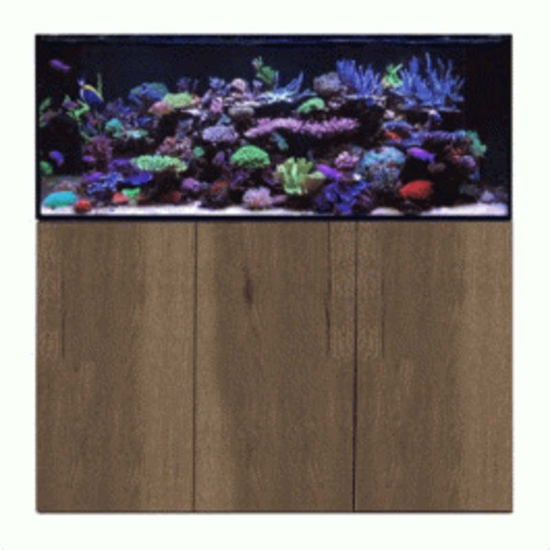 D&D Aqua-Pro Reef 1500 Aquarium and Tobacco Oak Cabinet