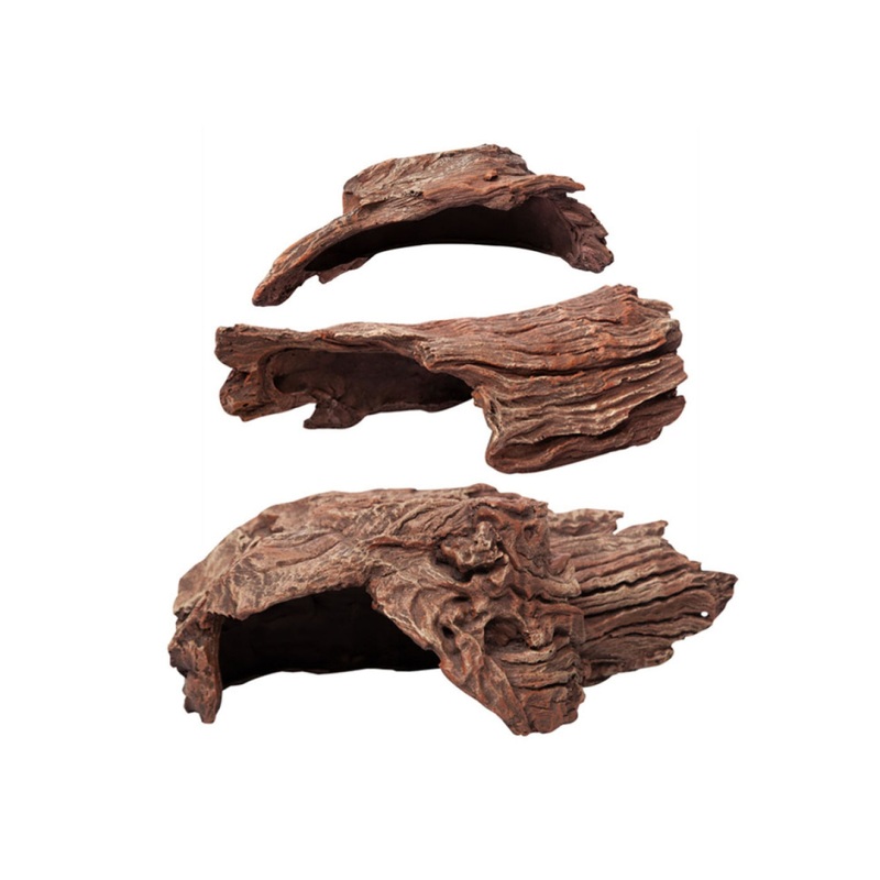 Reptile Ornament Wood Shelter Hole