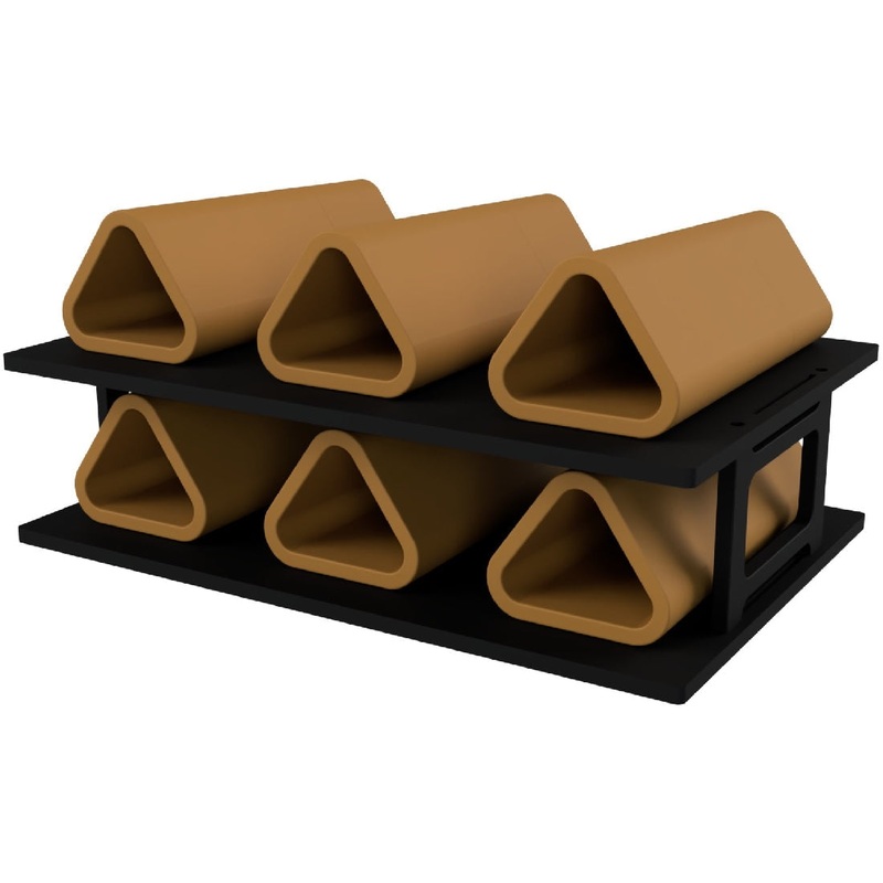 Ezyaqua Ezycave Ezy Stacker Pro Kit – Triangle – Light Brown