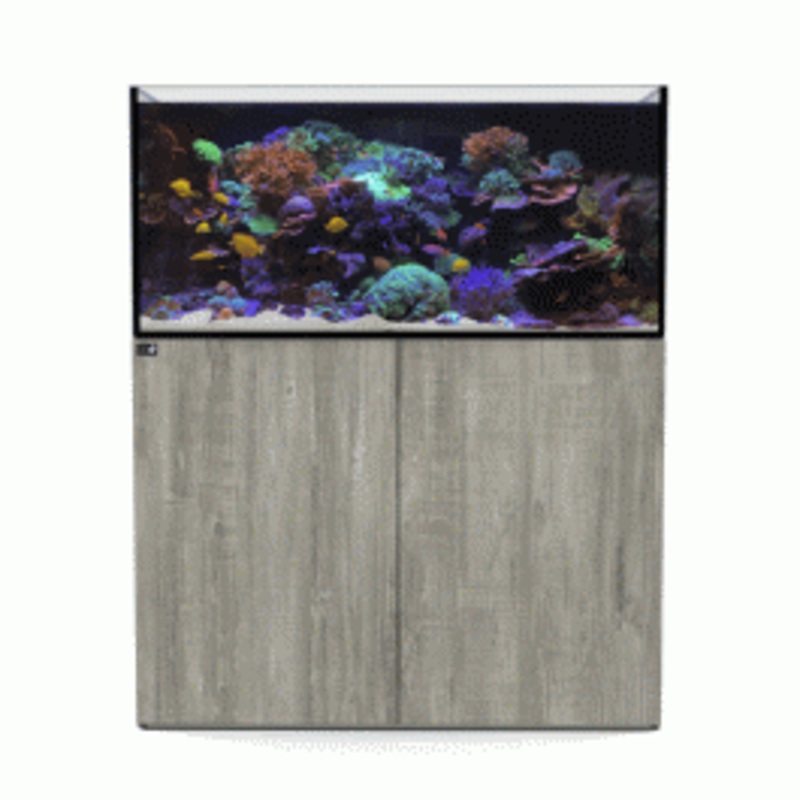 D&D Aqua-Pro Reef 1200 Aquarium and Driftwood Concrete Cabinet